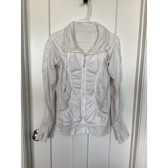 Lululemon athleisure Dance studio jacket white size 6 women's - Picture 1 of 12